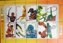 South Africa 2004 Sports Sheetlet MNH - Unused Stamps