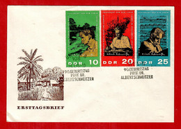 BRD / DDR 1965  Mi.Nr. 1084 / 86 , Doktor Albert Schweitzer - FDC Berlin 14.1.1965 - Albert Schweitzer