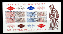 Monaco - 1997 - BF  Sceau Du Prince   Oblitere - Blocs