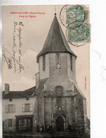 SAINT MATHIEU PLACE DE L'EGLISE 1905 TBE - Saint Mathieu