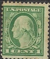 USA 1908 Washington - 1c. - Green MH - Unused Stamps