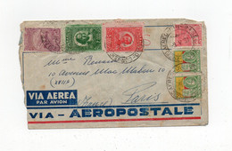 !!! BRESIL, LETTRE PAR AVION DE RIO DE 1931 POUR PARIS, VIA AEROPOSTALE - Airmail