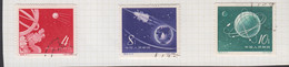 CHINA PEOPLES REP - 1956 - RUSSIAN SPACE EXPLORATION SET OF 3 FINE USED - Gebraucht