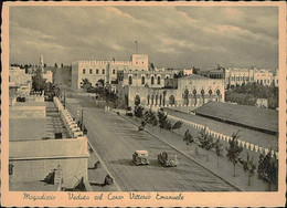 SOMALIA - MOGADISCIO / Muqdisho / Mogadishu - VEDUTA COL CORSO V. EMANUELE - FOTO A. PARODI 1930s (11499) - Somalia