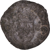 Monnaie, France, Charles X, Douzain Aux Deux C, 1593, Troyes, TTB, Billon - 1589-1610 Henri IV Le Vert-Galant