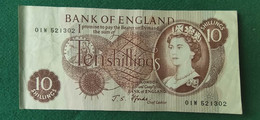 GRAN BRETAGNA  10 Shillings 1966/70 - 10 Schilling