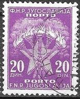 YUGOSLAVIA #  FROM 1952 MICHEL P103 - Timbres-taxe