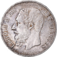 Monnaie, Belgique, Leopold II, 5 Francs, 5 Frank, 1868, TTB, Argent, KM:24 - 5 Francs