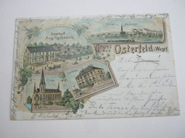 OBERHAUSEN OSTERFELD , Gasthof ,    Schöne Karte Um 1900 ,    Siehe  2 Abbildungen - Oberhausen