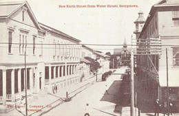 British Guiana, Guyana, GEORGETOWN, New North Street From Water Street (1910s) - Guyana (antigua Guayana Británica)