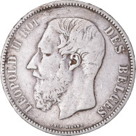 Monnaie, Belgique, Leopold II, 5 Francs, 5 Frank, 1868, TB+, Argent, KM:24 - 5 Frank