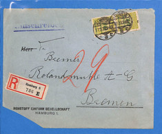 Allemagne Reich 1923 Lettre Einschreiben De Hamburg (G11096) - Briefe U. Dokumente