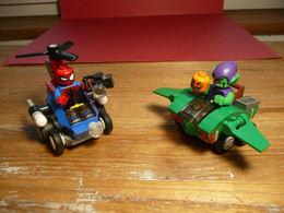 LEGO 76064 MARVEL SUPER HEROES MIGHTY MICROS SPIDER-MAN VS GOBLIN BOUFFON VERT COMPLET DES PIECES SANS NOTICE SANS BOITE - Non Classificati