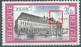 BELGIUM - 1964 - MNH/**.- NUAGE COURT A DROITE DU CLOCHER COB 1305 LV2 - Lot 25438 - Sonstige & Ohne Zuordnung