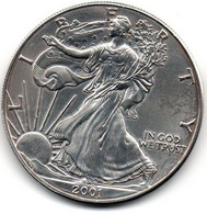 2001 - Stati Uniti 1 Dollar Argento  - Oncia Eagle      ---- - Conmemorativas