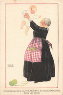 CPA Illustrateur Signé Salzedo - Nourrice Avec Un Bébé - Publicité Hemostyl Docteur Roussel - Other & Unclassified