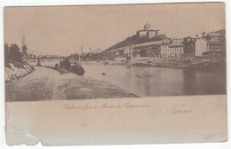 18780 " TORINO-PONTE IN FERRO E MONTE DEI CAPUCCINI " -VERA FOTO-CART POST. NON SPED - Bruggen