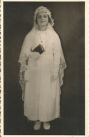 Jeune Fille Communionante ( Photo Carte ( Vir - Comunioni