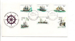 ANTARTIQUE AUSTRALIEN FDC 1981 NAVIRES DE L'ANTARTIQUE - FDC