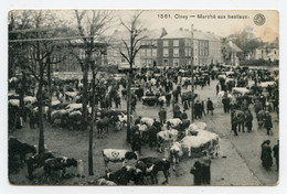 Belgique,Ciney.grand Marché Aux Bestiaux.carte Animée. - Ciney