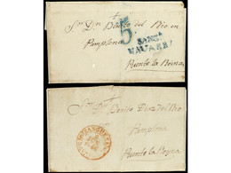 COLOMBIA. 1874. STA. MARTA A RIO HACHA. 5 Cts. Amarillo, Borde Superior De Hoja, Mat. Manuscrito 'Sta. Marta'.  Parte Su - Autres & Non Classés