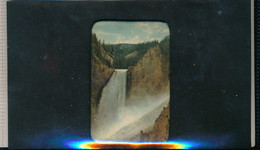 Publicité Ancienne Miroir De Poche Cascade Du Parc National De Yellowstone National Park Etats Unis - Andere & Zonder Classificatie