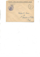 LETTRE EN FRANCHISE MAIRIE DES SALLES - DU- GARDON  - GARD - OBLITERATION CAD POINTILLE  -1963 - 1961-....