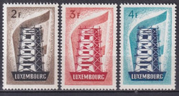 1956 - EUROPA / CEPT - LUXEMBOURG - YVERT N°514/516 * MLH - COTE YVERT = 175 EUR. - 1956