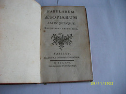 Fabularum AESOPIARUM 1756 - Livres Anciens