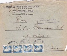 WW2, KING MICHAEL, STAMPS ON CENSORED SIBIU 16 COVER, 1945, ROMANIA - Lettres 2ème Guerre Mondiale