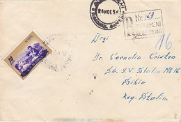 PIG FARMING, CONSTRUCTIONS WORKER, BARBU ISCOVESCU, STAMPS ON REGISTERED COVER, 1956, ROMANIA - Storia Postale