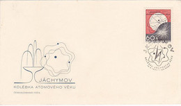 SCIENCE, ENERGY, ATOM, ATOMIC MODEL OF URANIUM, COVER FDC, 1966, CZECHOSLOVAKIA - Atome