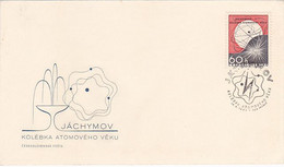 SCIENCE, ENERGY, ATOM, ATOMIC MODEL OF URANIUM, COVER FDC, 1966, CZECHOSLOVAKIA - Atomo