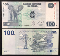 CONGO 100 FRANCHI Francs  2013 Pick#98b M.059 - République Démocratique Du Congo & Zaïre