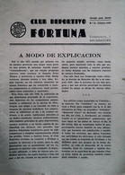 H 9 Document 2 Feuilles Club Deportivo Fortuna - Athletics