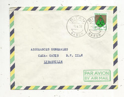 Lettre, GABON,  BITAM, 1971 - Gabon (1960-...)