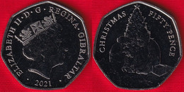 Gibraltar 50 Pence 2021 "Christmas" UNC - Gibraltar