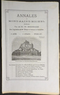 Annales Du Mont Saint Michel -  1 Numéro - Publiées Par Les RR.PP. Missionnaires - Année 1877 - B.E - - 1801-1900