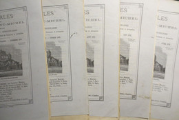 Annales Du Mont Saint Michel -  5 Numéros - Publiées Par Les RR.PP. Missionnaires - Année 1878 - B.E - - 1801-1900