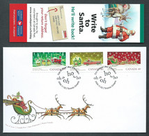 Canada - # 2069-2070-2071 Combo FDC + Bookmark - Christmas - Toronto Santa Claus Parade - 2001-2010