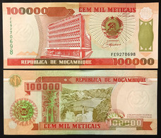 Mozambico Mocambique 100000 100,000 Meticais 1993 Pick#139 M.052 - Mozambique