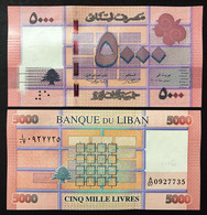 Libano LEBANON 5000 5,000 Livres 2014 Pick-91b Fds UNC M.048 - Lebanon