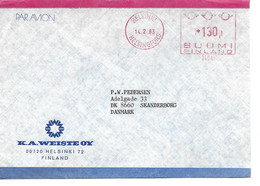 Finland - Airmail. Cover Sent To Denmark 1983.  H-563 - Lettres & Documents