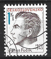 TCHECOSLOVAQUIE. N°2520 Oblitéré De 1983. Julius Fucik. - Ecrivains