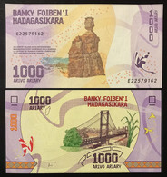 Madagascar  1000 Ariary 2017 KM#100 UNC  M.047 - Madagascar