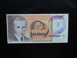 BOSNIE HERZÉGOVINE : 1000 DINARA   ND 1992    P 2c    TTB+ ** - Bosnia Y Herzegovina