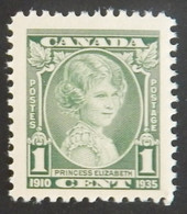 CANADA YT 173 NEUF**MNH " PRINCESSE ELISABETH" ANNÉE 1935 - Unused Stamps