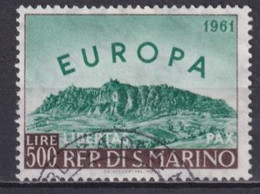 1961 - EUROPA - SAN MARINO YVERT N° 523 OBLITERE - COTE = 20 EUR. - 1961