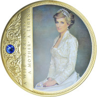 Royaume-Uni, Médaille, Portrait Of A Princess, Diana, FDC, Copper Gilt - Other & Unclassified