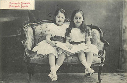 Pays Div -ref BB435- Luxembourg - Luxemburg -royauté -famille Royale - Princesses  Elisabeth -sophie -/circulé En 1907- - Famiglia Reale